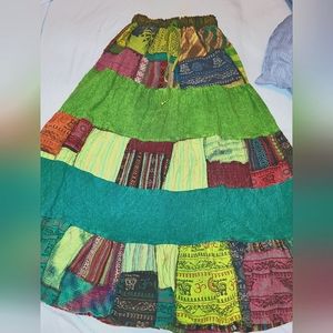 Handmade Patchwork Fair-trade Skirt